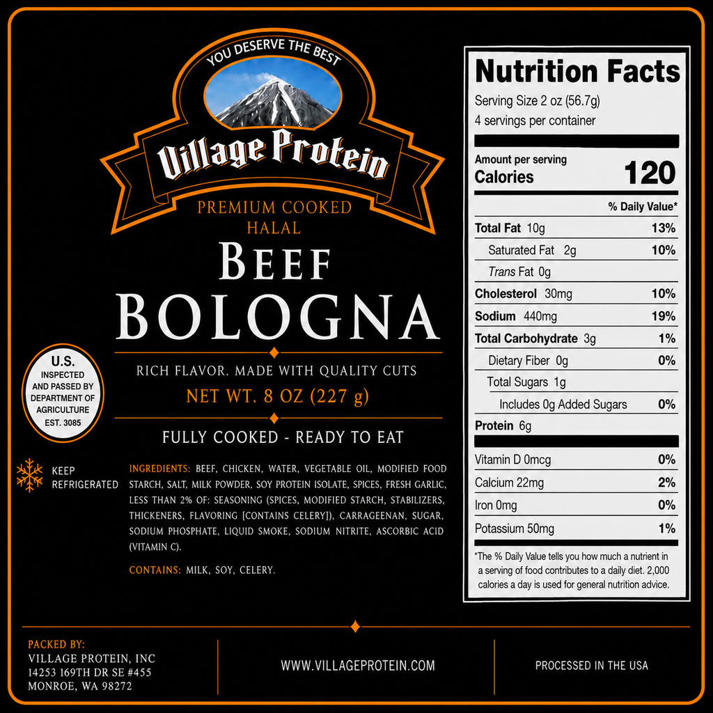 Beef Bologna – Village Protein